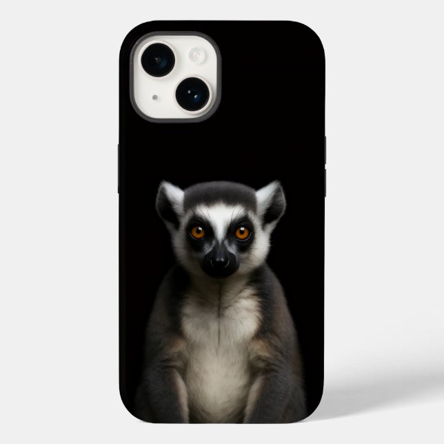 Preto 4 Luxe iPhone 14 Mate, Lêmure Suave (Verso)