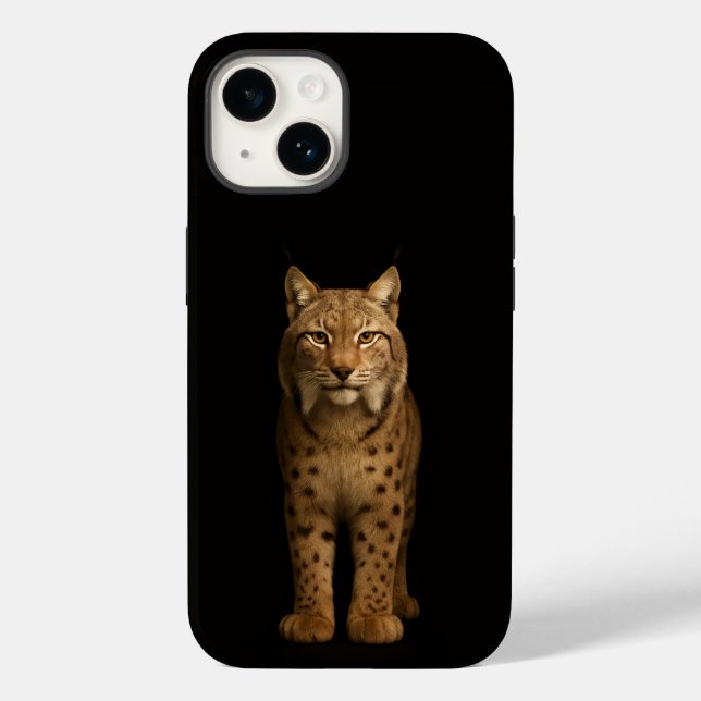 Preto 4 Luxe iPhone 14 Mate, Lynx Silencioso (Verso)