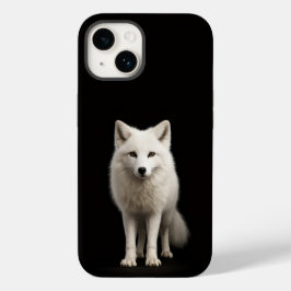 Preto 4 Luxe iPhone 14 Mate, Raposa Ártica Marfim