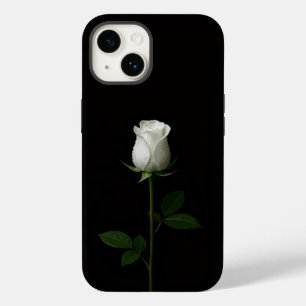Preto 4 Luxe iPhone 14 Mate, Rosa Branca Pura