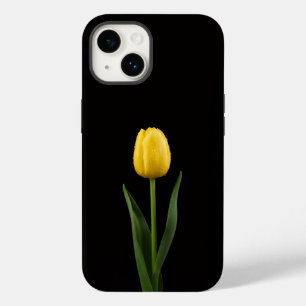 Preto 4 Luxe iPhone 14 Mate, Tulipa Dourada