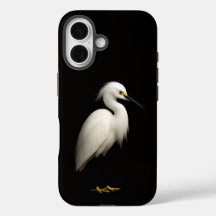 Preto 4 Luxe iPhone 16 Case-Mate, Garça-branca