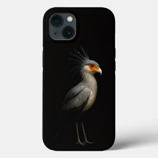 Preto 4 Luxo iPhone 13, Secretarybird
