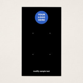 Preto - Adicione seu logotipo - Placa de exibição