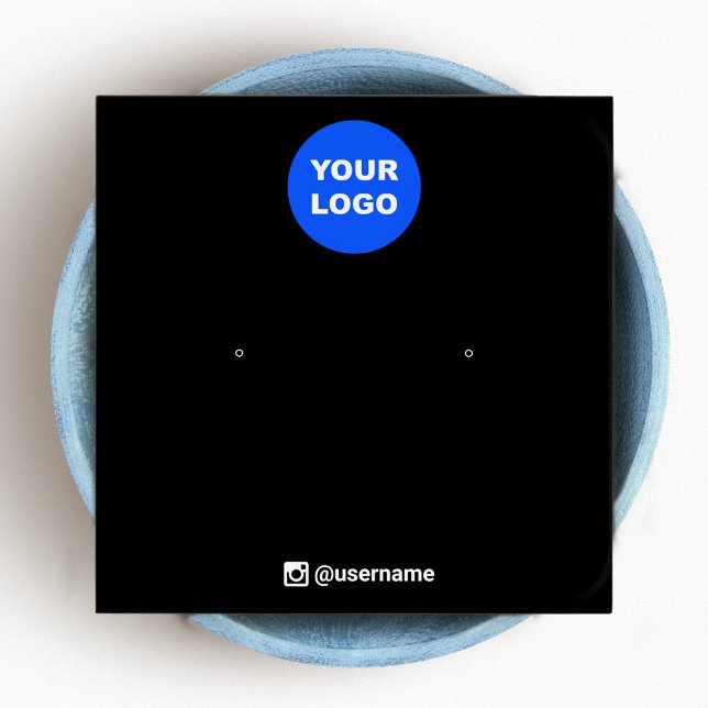 Preto adicione seu logotipo travado ouvindo Jewelr (Criador carregado)