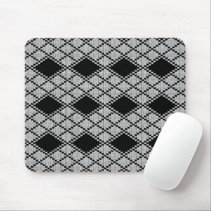 PRETO ARGILE TRICOTADO Mouse Pad
