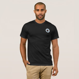 Preto básico do t-shirt dos homens dos marismas d