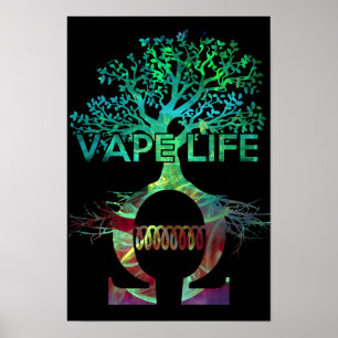 Preto BG do poster da vida de Vape