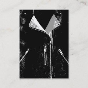Preto branco do cartão de visita do casaco de