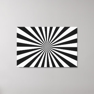Preto & branco esticados do impressão das canvas