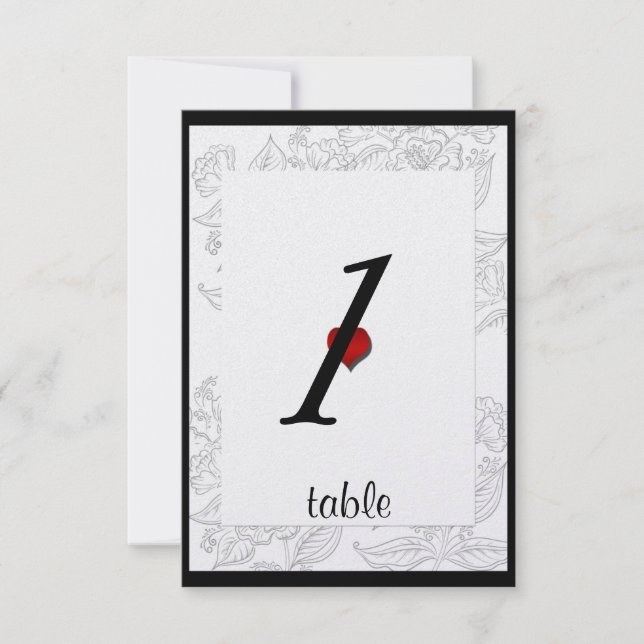 Preto Branco Vermelho Boêmio Sofisticado Cartão de (Frente)