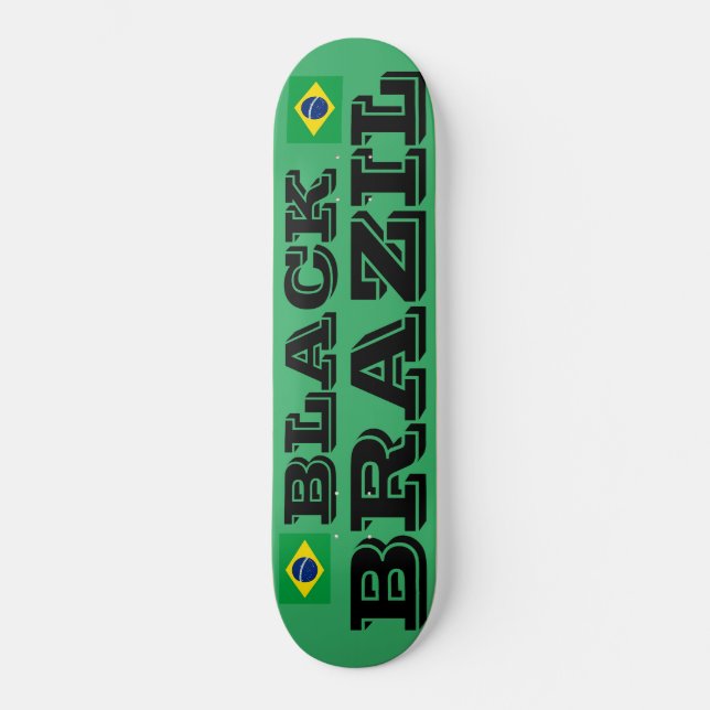PRETO BRASIL Skateboard (Frente)