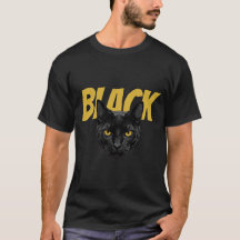 PRETO | Camiseta Gráfica Gato Preto