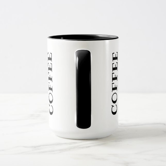 Preto caneca combinado de 444 ml (Alça)