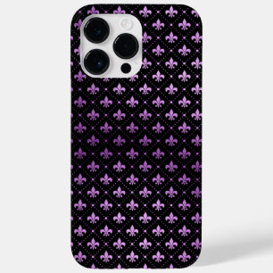 PRETO COM PADRÃO FLEUR DI LIS