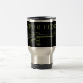 Preto da caneca de viagem de Semper Fidelis M16