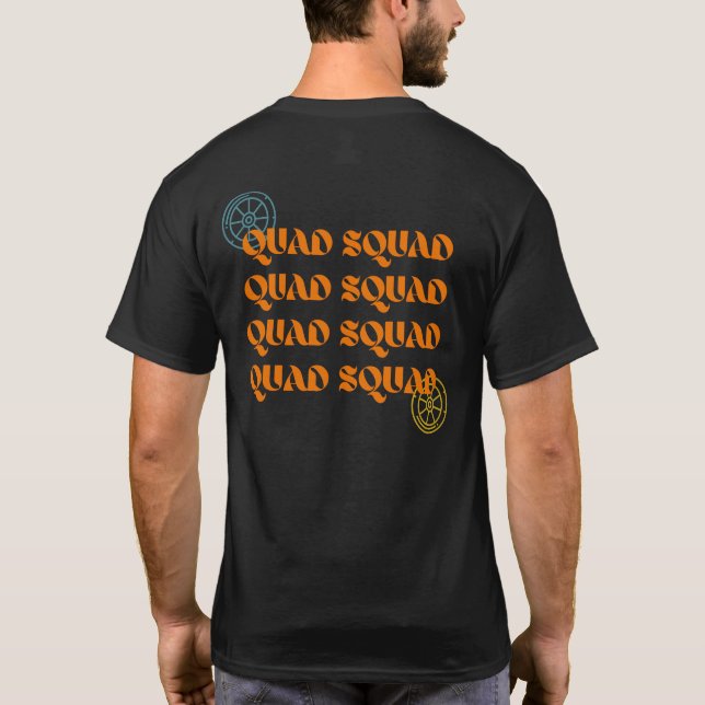 Preto de camiseta do Quad Squad Men  (Verso)