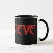Preto de Genevieve caneca da campainha de 11 onças