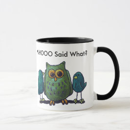 Preto de LimbBirds caneca da campainha de 11 onças