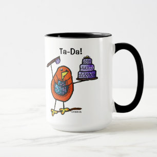 Preto de LimbBirds caneca da campainha de 15 onça