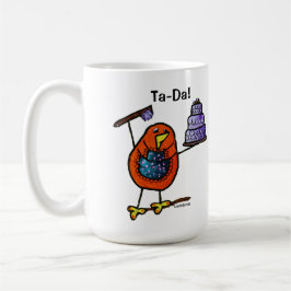 Preto de LimbBirds caneca da campainha de 15 onças