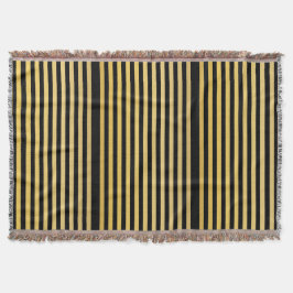 Preto de luxo e cobertor Dourado - Suave e coçoso