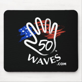 Preto de Mousepad de 50 ondas