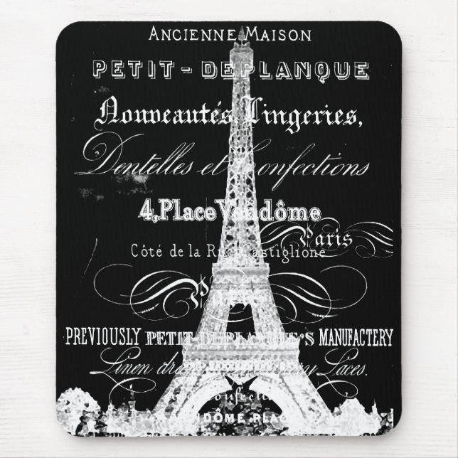 Preto de Paris Mousepad (Frente)