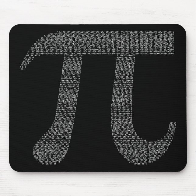 Preto do "Pi" Mousepad (Frente)
