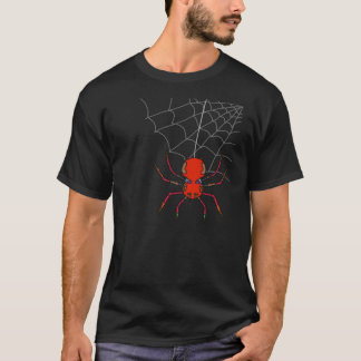Preto do t-shirt da Web de aranha