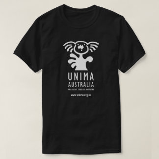 Preto do t-shirt dos homens de UNIMA Austrália