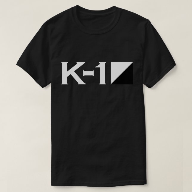 Preto do t-shirt K-1 (Frente do Design)