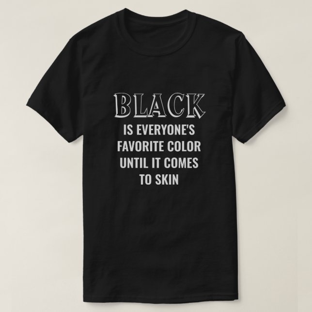 Preto é a camisa colorida favorita de todos (Frente do Design)