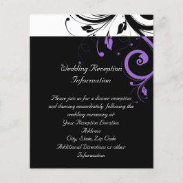 Preto e Branco com Ênfase de espiral roxa