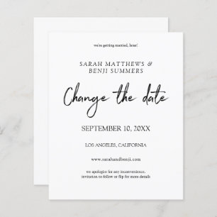 Preto e Branco do Orçamento Alterar a Data