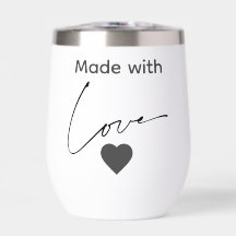 Preto e Branco feito com Tumbler de Vinho Térmico 