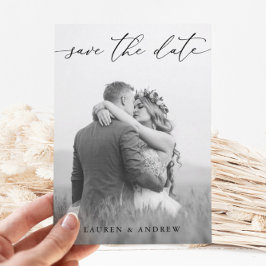 Preto e branco Guardar o Cartão de Foto de Data 3