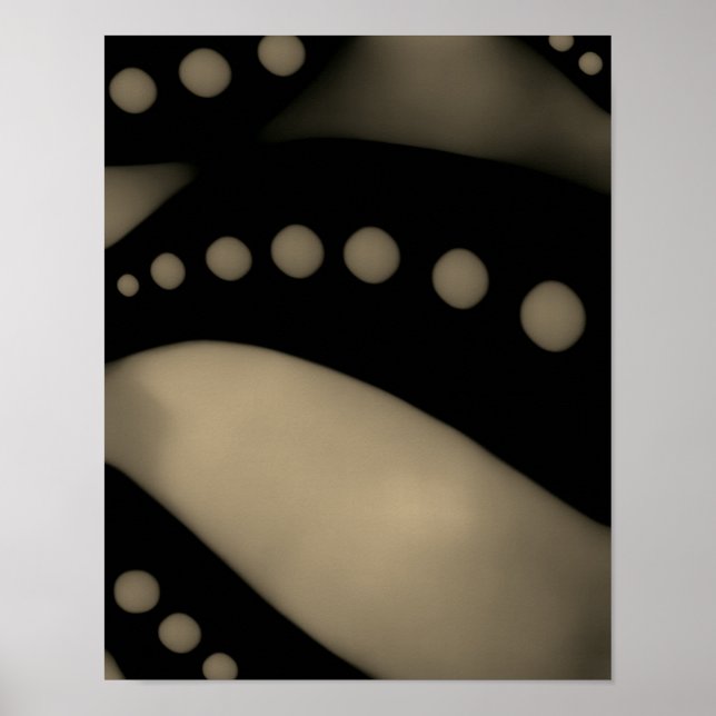 Preto e branco suave - Poster (opção de Canvas) (Frente)