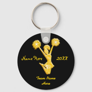 Preto e chaveiro personalizado ouro do elogio