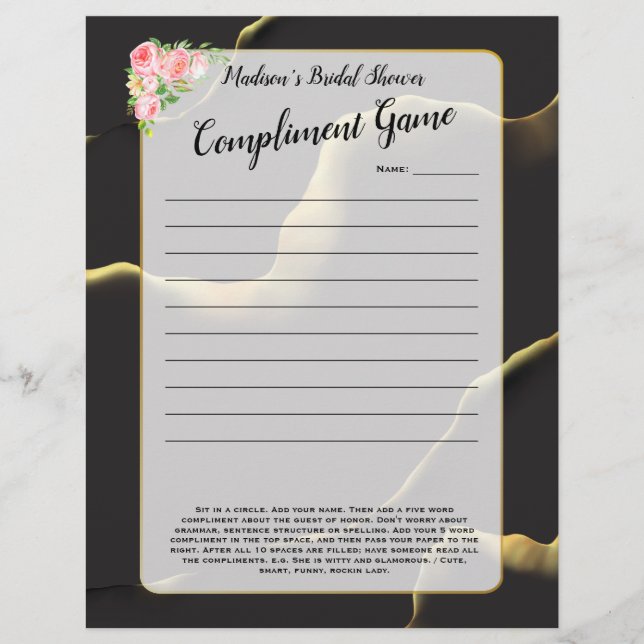 Preto e Ouro 💡 Óleo de tinta Abstrato moderno (Frente)