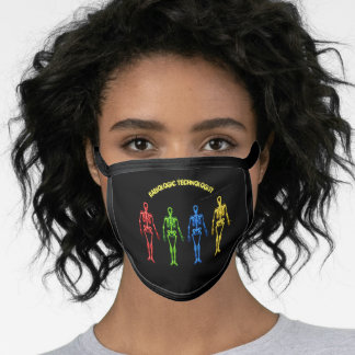 Preto em cima de algodão e polistim Blend Facemask