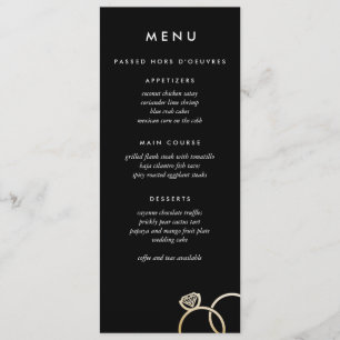 Preto feito sob encomenda moderno do menu do