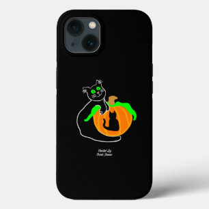 Preto Gato Pumpkin Apple iPhone 13 Case