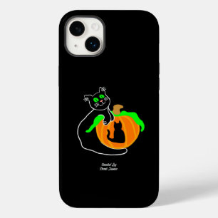 Preto Gato Pumpkin Apple iPhone 14 Plus Case