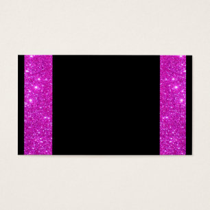 Preto Glam feminino com quadro cor-de-rosa Sparkly