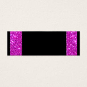 Preto Glam feminino com quadro cor-de-rosa Sparkly