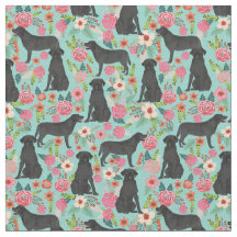 Preto Lab vintage florals tecido menta