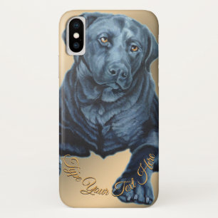 Preto Labrador capas de iphone Maleta Personalizad