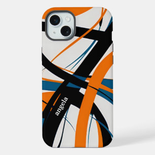 preto-laranja na moda moderno