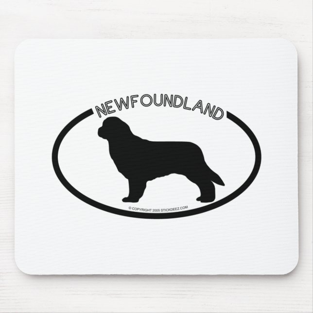 Preto Mousepad da silhueta de Terra Nova (Frente)